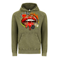 Vintage Olive race lips Vintage Hoodie - AdoDesignShop