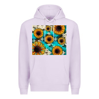 Lilac gemstone sunflower Premium Hoodie - JahusDesignShop