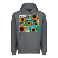 Rock gemstone sunflower Premium Hoodie - JahusDesignShop