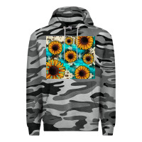 Slate Camo gemstone sunflower Premium Hoodie - JahusDesignShop