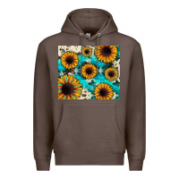 Coffee gemstone sunflower Premium Hoodie - JahusDesignShop