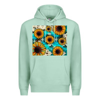 Seafoam gemstone sunflower Premium Hoodie - JahusDesignShop