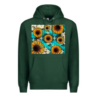 Sports Green gemstone sunflower Premium Hoodie - JahusDesignShop