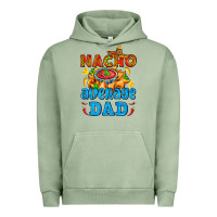 Pigment Oil Green nacho average dad with nacho Urban Hoodie - AdoDesignShop