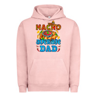 Pigment Salmon nacho average dad with nacho Urban Hoodie - AdoDesignShop