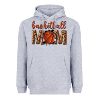 Heather Grey basketball mom Heavyweight Hoodie - texasbilliewilder