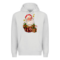 Dove Grey santa claus cupcake Premium Hoodie - AdoDesignShop