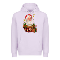 Lilac santa claus cupcake Premium Hoodie - AdoDesignShop