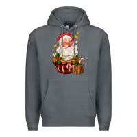 Rock santa claus cupcake Premium Hoodie - AdoDesignShop