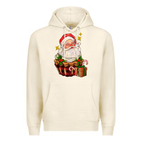 Tofu santa claus cupcake Premium Hoodie - AdoDesignShop