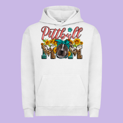 Pittbull Mom Urban Hoodie Designed By Artiststas