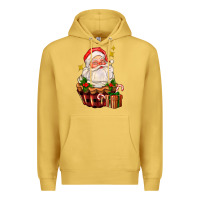 Antique Gold santa claus cupcake Premium Hoodie - AdoDesignShop
