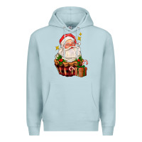Blue Mist santa claus cupcake Premium Hoodie - AdoDesignShop