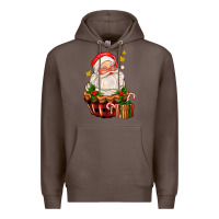 Coffee santa claus cupcake Premium Hoodie - AdoDesignShop