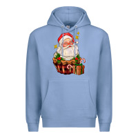 Colony Blue santa claus cupcake Premium Hoodie - AdoDesignShop