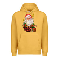 Mustard santa claus cupcake Premium Hoodie - AdoDesignShop