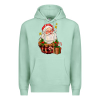 Seafoam santa claus cupcake Premium Hoodie - AdoDesignShop