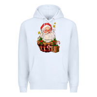 White santa claus cupcake Premium Hoodie - AdoDesignShop