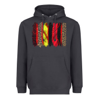 Smoke softball brushstroke Heavyweight Hoodie - Zillion Design Studio