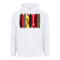 White softball brushstroke Heavyweight Hoodie - Zillion Design Studio