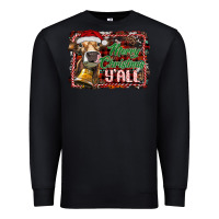 Black merry christmas y'all Premium Sweatshirt - RanaPortraitStore