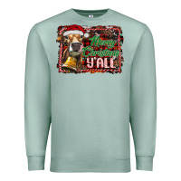 Seafoam merry christmas y'all Premium Sweatshirt - RanaPortraitStore