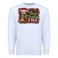 White merry christmas y'all Premium Sweatshirt - RanaPortraitStore