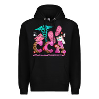 Black cca  continuing care assistant with crocs Premium Hoodie - AdoDesignShop