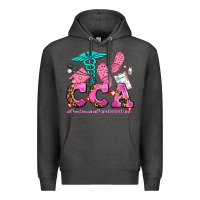 Charcoal Heather cca  continuing care assistant with crocs Premium Hoodie - AdoDesignShop