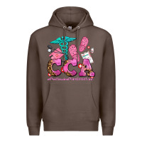 Coffee cca  continuing care assistant with crocs Premium Hoodie - AdoDesignShop