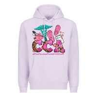Lilac cca  continuing care assistant with crocs Premium Hoodie - AdoDesignShop