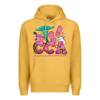 Mustard cca  continuing care assistant with crocs Premium Hoodie - AdoDesignShop