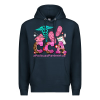 Navy cca  continuing care assistant with crocs Premium Hoodie - AdoDesignShop