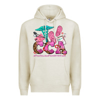 Oatmeal Heather cca  continuing care assistant with crocs Premium Hoodie - AdoDesignShop