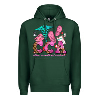 Sports Green cca  continuing care assistant with crocs Premium Hoodie - AdoDesignShop