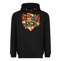 Black home sweet home softball Heavyweight Hoodie - Zillion Design Studio