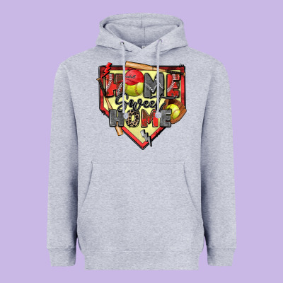 Home Sweet Home Softball Heavyweight Hoodie Designed By Zillion Design Studio