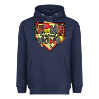 Navy home sweet home softball Heavyweight Hoodie - Zillion Design Studio