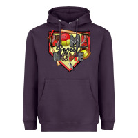 Plum home sweet home softball Heavyweight Hoodie - Zillion Design Studio