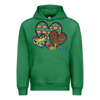 Emerald autism hearts leopard cowhide Urban Hoodie - Artiststas