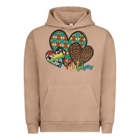 Autism Hearts Leopard Cowhide Urban Hoodie | Teevron