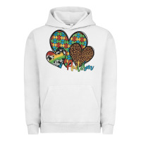 Pigment Lunar Rock autism hearts leopard cowhide Urban Hoodie - Artiststas