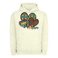 Pigment Pistachio autism hearts leopard cowhide Urban Hoodie - Artiststas