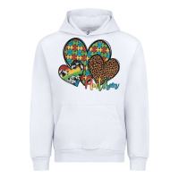 White autism hearts leopard cowhide Urban Hoodie - Artiststas