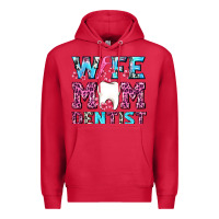 Cardinal Wife Mom Dentist With Tooth And Floss Premium Hoodie - AdoDesignShop