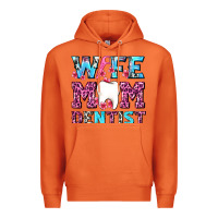 Carrot Wife Mom Dentist With Tooth And Floss Premium Hoodie - AdoDesignShop