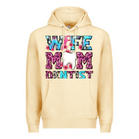 Pina Colada Wife Mom Dentist With Tooth And Floss Premium Hoodie - AdoDesignShop