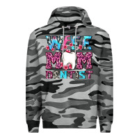 Slate Camo Wife Mom Dentist With Tooth And Floss Premium Hoodie - AdoDesignShop
