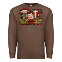 Chestnut merry christmas farm animals Premium Sweatshirt - RanaPortraitStore