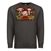 Smoke merry christmas farm animals Premium Sweatshirt - RanaPortraitStore